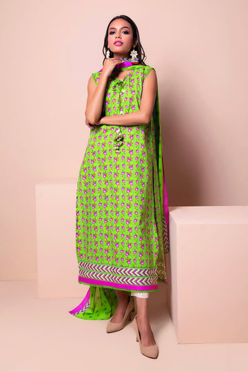 L22117 Green Khaadi Online Spring Summer 2022